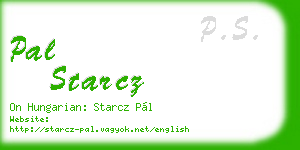 pal starcz business card
