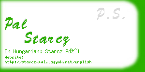 pal starcz business card